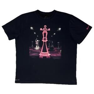 Lebron James Chess King Piece Dri Fit Tee Shirt Mens  Rare